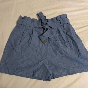 Denim color shorts